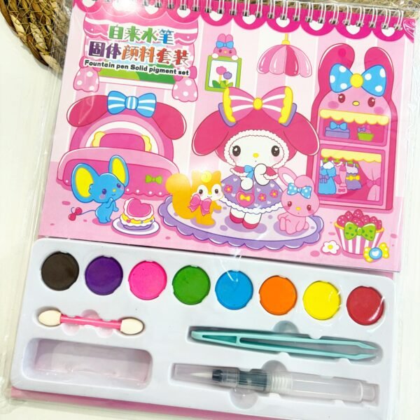 Livre de coloriage avec peinture