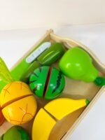 Pack fruits et légumes en bois à découper – Image 3