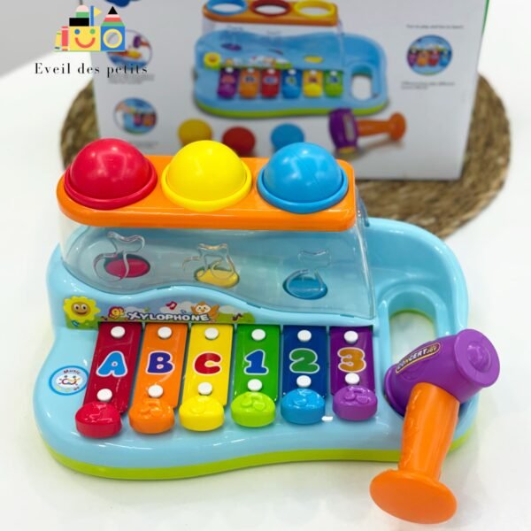 Jeu a marteler et xylophone