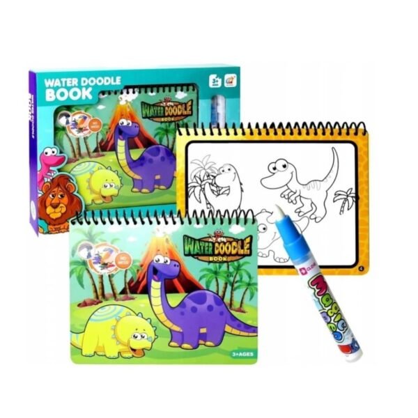 Livre coloriage à l’eau dinosaures