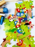 Bloc de construction en bois 100 pièces – Image 2