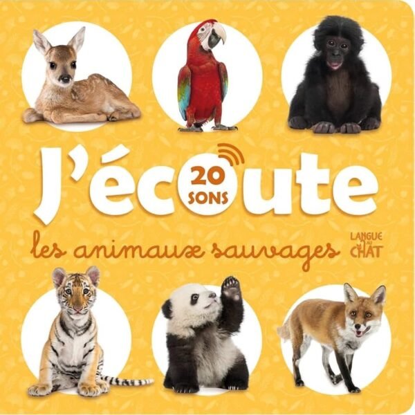 Imagier sonore animaux sauvages 20 sons