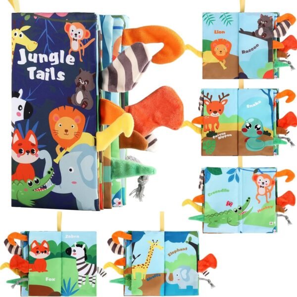 Livre en tissus jungle tails