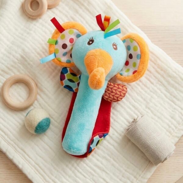 Hochet en tissus éléphant