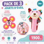 Pack 3 jouets