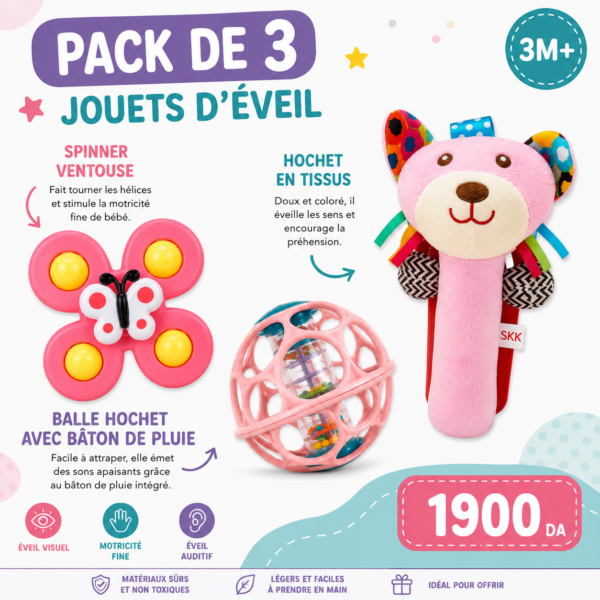 Pack 3 jouets